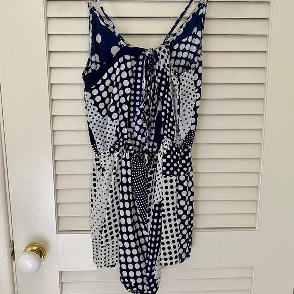 Blue Polkadot Sunner Romper - Picture 2 of 3